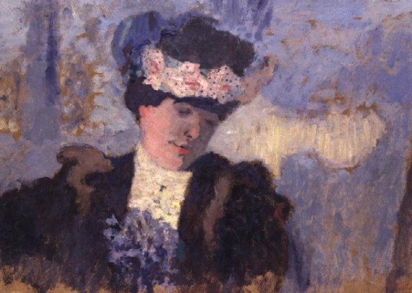 Madame Hessel wearing a Hat decorated with Flowers, c.1905