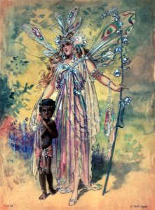 A Fairy, costume design for A Midsummer Nights Dream, produced by R. Courtneidge at the Princes Theatre, Manchester