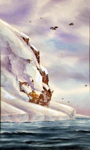 Antarctic Sledging, one of Scotts party prepares for a night away from base, 1903