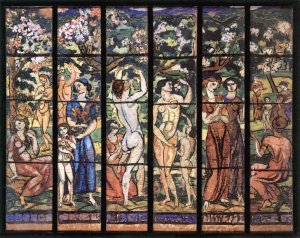 Stained Glass Window Design for the Schiffer Villa 1911
