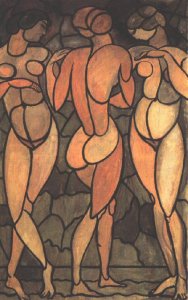 Stained Glass Window Design for the Schiffer Villa 1911