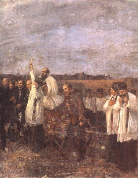 The Martyrs of Arad Sixth of October, detail. right view 1893-96
