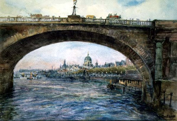 Waterloo Bridge with St. Pauls Cathedral in the Distance