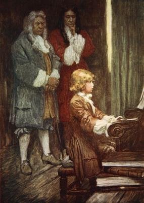 In silence they waited while Handel played