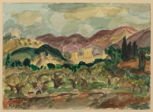 Orchard Woman Seated In A Garden