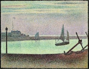 The Channel At Gravelines  In The Direction Of The Sea