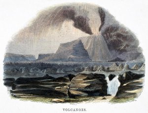 Volcanoes, from Phenomena of Nature, 1849
