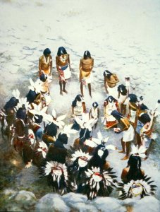 Lenya Ceremony, Walpi Pueblo, c.1900